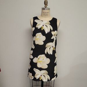 I.Madeline Black Floral Mini Dress
